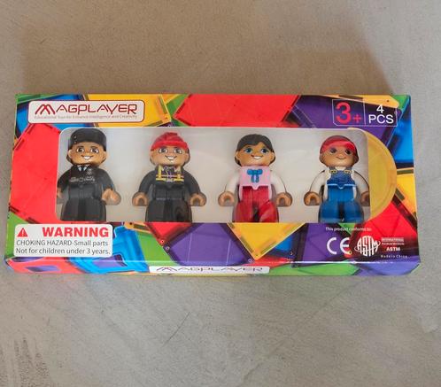 4 magnetische figuren voor Magnet Tiles | Nieuw | 2 soorten, Kinderen en Baby's, Speelgoed | Educatief en Creatief, Nieuw, Knutselen