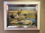 Marcel Duran : van Padi tot Beras olieverf op doek 30-40 cm., Antiek en Kunst, Ophalen of Verzenden