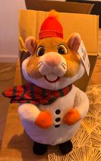 Schattige kerst Hamster Knuffel met Sjaal en Muts, Ophalen of Verzenden, Nieuw, Overige typen