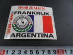 sticker henkes borrel voetbal WK 1978 vlag frankrijk, Verzamelen, Ophalen, Zo goed als nieuw, Bedrijf of Vereniging