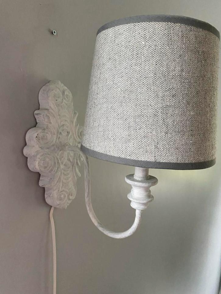 Brocante Wandlampen - Sfeervolle Verlichting, Huis en Inrichting, Lampen | Wandlampen, Zo goed als nieuw, Stof, Ophalen of Verzenden