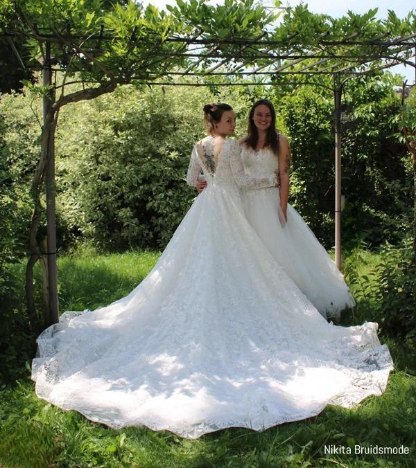 Een droom van een bruidsjurk met veel voordeel!, Kleding | Dames, Trouwkleding en Trouwaccessoires, Zo goed als nieuw, Trouwjurk
