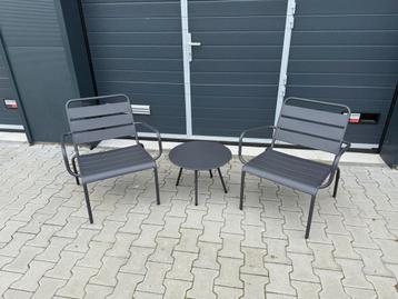 lounge set - Donker grijs beschikbaar voor biedingen