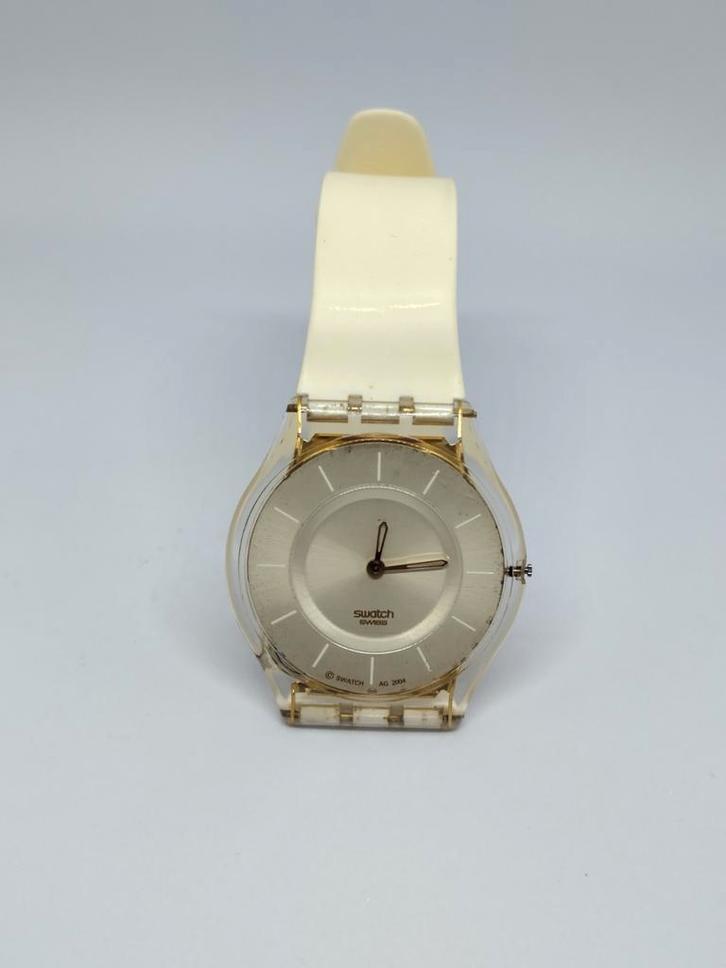 Swatch Slim AG 2004 - Zeldzaam!, Sieraden, Tassen en Uiterlijk, Horloges | Dames, Gebruikt, Polshorloge, Swatch, Kunststof, Kunststof