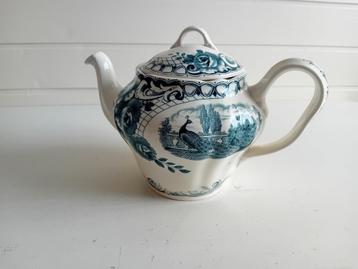 Ceramique Maastricht ,Peacock,groen,theepot beschikbaar voor biedingen