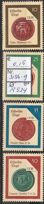 DDR Lakzegels Michel 3156-9 Nr.R534p, Verzenden, DDR, Postfris