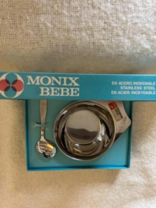 Rvs kinderserviesgoed - Monix bebé - Vintage, Antiek en Kunst, Curiosa en Brocante, Verzenden