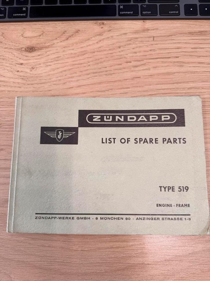 Zundapp onderdelencatalogus GS 100, Fietsen en Brommers, Brommeronderdelen | Zundapp, Zo goed als nieuw, Overige typen, Ophalen of Verzenden