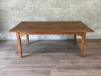 Antieke Franse boerentafel - 195 x 116 cm + 77 cm hoog, Huis en Inrichting, Tafels | Eettafels, Gebruikt, 100 tot 150 cm, Eikenhout