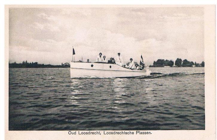Oud Loosdrecht, Loosdrechtsche Plassen, Verzamelen, Ansichtkaarten | Nederland, Gelopen, Noord-Holland, 1920 tot 1940, Ophalen of Verzenden