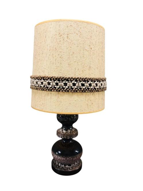 Toffe vintage retro West-Germany tafellamp lamp fatlava, Huis en Inrichting, Lampen | Tafellampen, Zo goed als nieuw, 50 tot 75 cm
