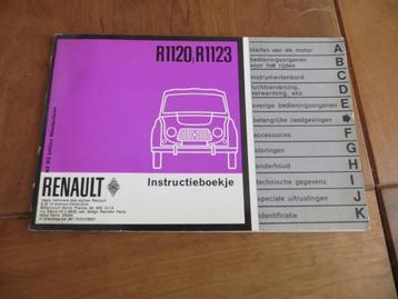 Instructieboek Renault 4 R1120 747cc, Renault 4 R1123 845cc beschikbaar voor biedingen
