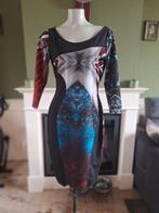 Eroke twee kanten draagbare jurk IT 46 NL 42 gratis verz, Verzenden, Zwart, Maat 42/44 (L), Nieuw