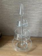 Decoratieve glazen serveertoren van Hakbijl Glass, Ophalen, Zo goed als nieuw, Rond, Glas