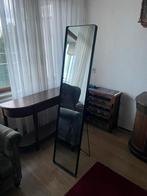 Strakke Zwarte Spiegel - Moderne Look, Ophalen, Zo goed als nieuw, 150 tot 200 cm, Rechthoekig