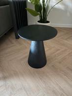 Bijzettafel zwart 50cm, Huis en Inrichting, Tafels | Bijzettafels, 45 tot 60 cm, Minder dan 55 cm, Rond, Nieuw