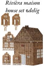 6 delig rivièra maison rustic rattan huis set, Huis en Inrichting, Woonaccessoires | Overige, Ophalen of Verzenden