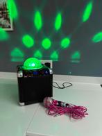 Mobiele partyblock/musicbox met Microfoon en discolamp, Ophalen, Gebruikt, Complete set