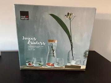 Royal Leerdam Juices & Waters Set 5x beschikbaar voor biedingen