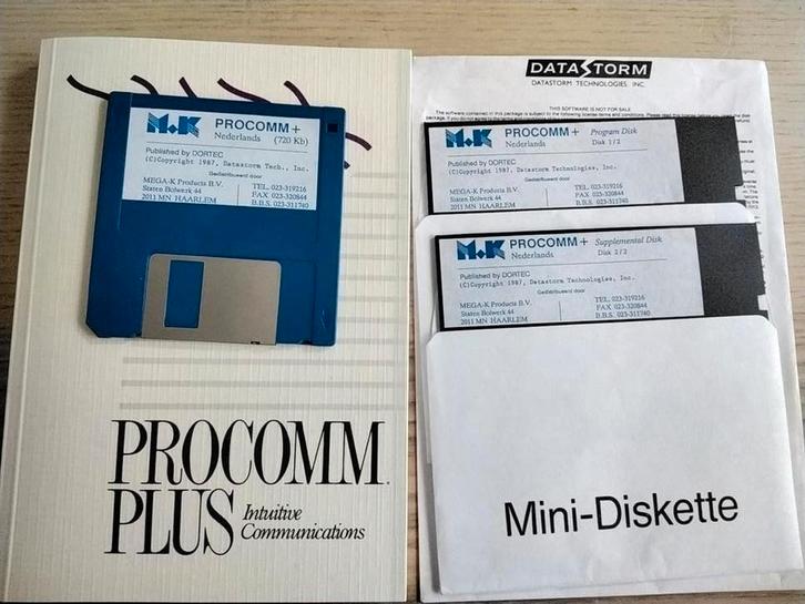 Procomm Plus softwarepakket uit 1987, Computers en Software, Vintage Computers, Ophalen of Verzenden
