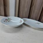 brocante schaal met rozen van Bavaria ovaal en voor salade, Ophalen of Verzenden