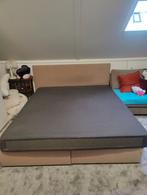 Boxspring 180x200 met traagschuim matras - Gratis ophalen, Gebruikt, Zwart, Tweepersoons, Ophalen of Verzenden