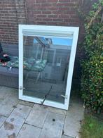 Ramen met dubbelzijdig glas  Hardhout. 945x1335. 3 ramen., Doe-het-zelf en Verbouw, Kozijnen en Schuifpuien, Gebruikt, Raamkozijn