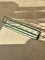 Mintgroene houten kapstok mid century design Bij de Tijd, Ophalen of Verzenden, Gebruikt, Hout, Wandkapstok