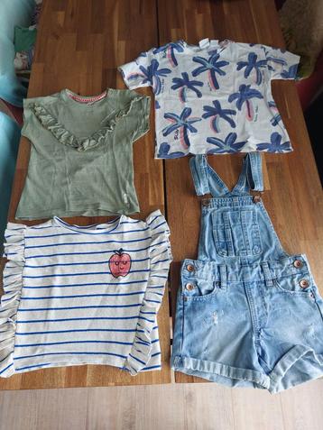 3x ZGAN T-SHIRT maat 98 TUMBLE DRY + ZARA en JEANS TUINBROEK beschikbaar voor biedingen