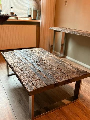 Salon tafel railway sleeper wood NIEUW! beschikbaar voor biedingen