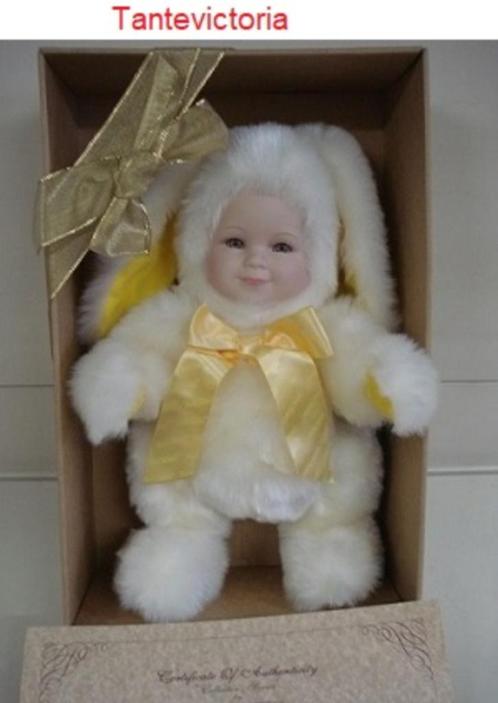 Konijn /POP Anne Geddes pop baby beer gelimiteerde uitgave, Verzamelen, Poppen, Nieuw, Pop, Verzenden