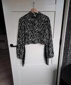 Loavies Zebra Blouse met Franjes - Maat M, Maat 38/40 (M), Zwart, Ophalen of Verzenden, Loavies