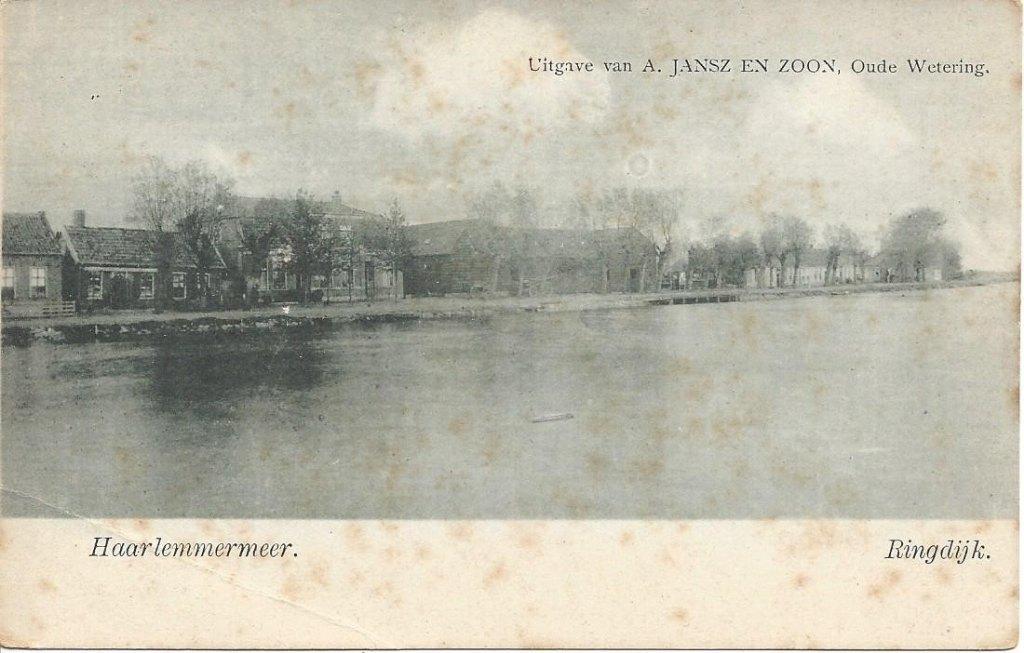 Haarlemmermeer (N.H.) Ringdijk, ca. 1900, Verzamelen, Ansichtkaarten | Nederland, Verzenden, Voor 1920, Ongelopen, Noord-Holland