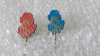 2 verschillende kleuren speldjes pipo de clown, Verzamelen, Speldjes, Pins en Buttons, Ophalen of Verzenden, Zo goed als nieuw
