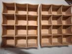 2 Houten bakken met 12 vakken per bak 47 bij 57cm samen €10, Ophalen, Gebruikt, Overige houtsoorten