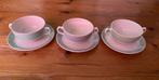 3 soepkommen met schotel van Boch fes la Laviere, Ophalen of Verzenden