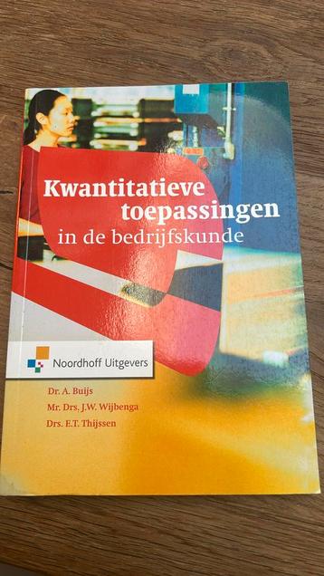 Kwantitatieve toepassingen in de bedrijfskunde beschikbaar voor biedingen