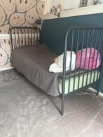 Meegroei bed zwart mat (ikea), Huis en Inrichting, Ophalen, Gebruikt, Eenpersoons, Zwart