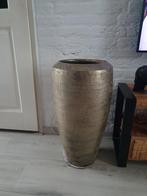Grote Gouden Bloembak, Overige materialen, Gebruikt, 50 tot 75 cm, Geel