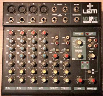 LEM MX8PFX Powered Mixer - Gebruikt beschikbaar voor biedingen
