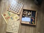 Houten doos met vele spellen! Vele bordspellen., Een of twee spelers, Verzenden