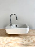 Fontein met kraan, nieuw - Villeroy & Boch - Wit glas, Doe-het-zelf en Verbouw, Sanitair, Ophalen, Nieuw, Chroom, Kraan