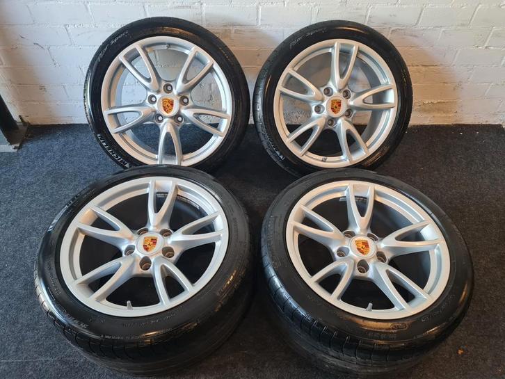 Porsche 911 997 18" Breedset Velgen met Michelin zomerbanden, Auto-onderdelen, Banden en Velgen, Banden en Velgen, Zomerbanden