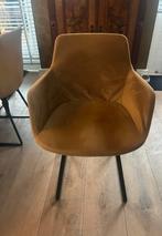 6 Mowkan Skah eetkamerstoelen - sand velvet, Ophalen, Gebruikt, Overige kleuren, Metaal