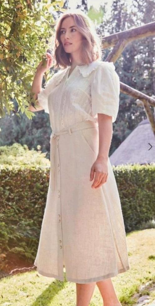 Dranella doorknoop rok linnenmix nieuw met kaartje maat XL, Kleding | Dames, Rokken, Nieuw, Maat 46/48 (XL) of groter, Beige, Onder de knie