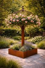 Cortenstaal Rozen Boom, Ophalen, Rond, Nieuw, Metaal