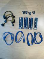 4 PCI-E risers – ideaal voor mining rig, Ophalen of Verzenden, Zo goed als nieuw, Overige soorten, PCI