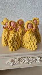 5 leuke celluloid popjes-eierwarmers, Antiek en Kunst, Curiosa en Brocante, Ophalen of Verzenden