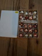 kerstballen mini zalm wit goud, Diversen, Kerst, Ophalen, Zo goed als nieuw