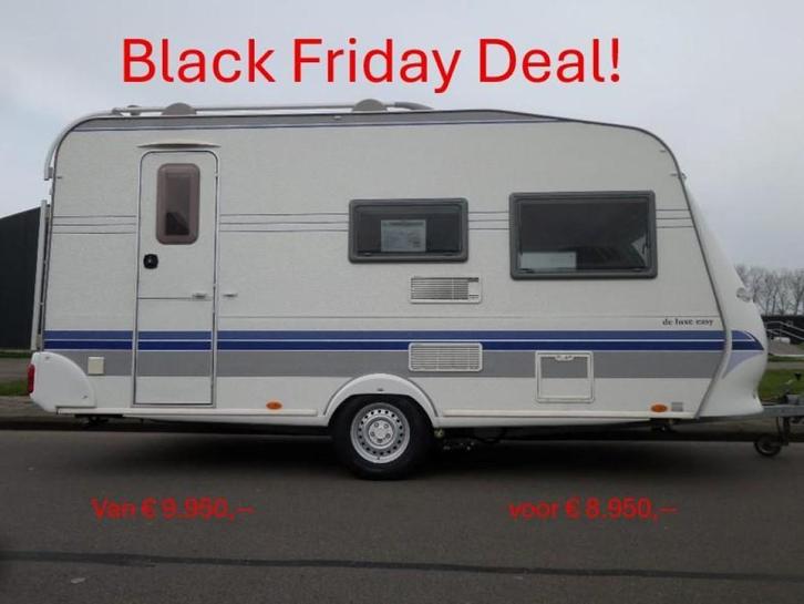 Hobby De luxe Easy 440 SB Mover, Black Friday!, Caravans en Kamperen, Caravans, Bedrijf, tot en met 4, 1000 - 1250 kg, Treinzit